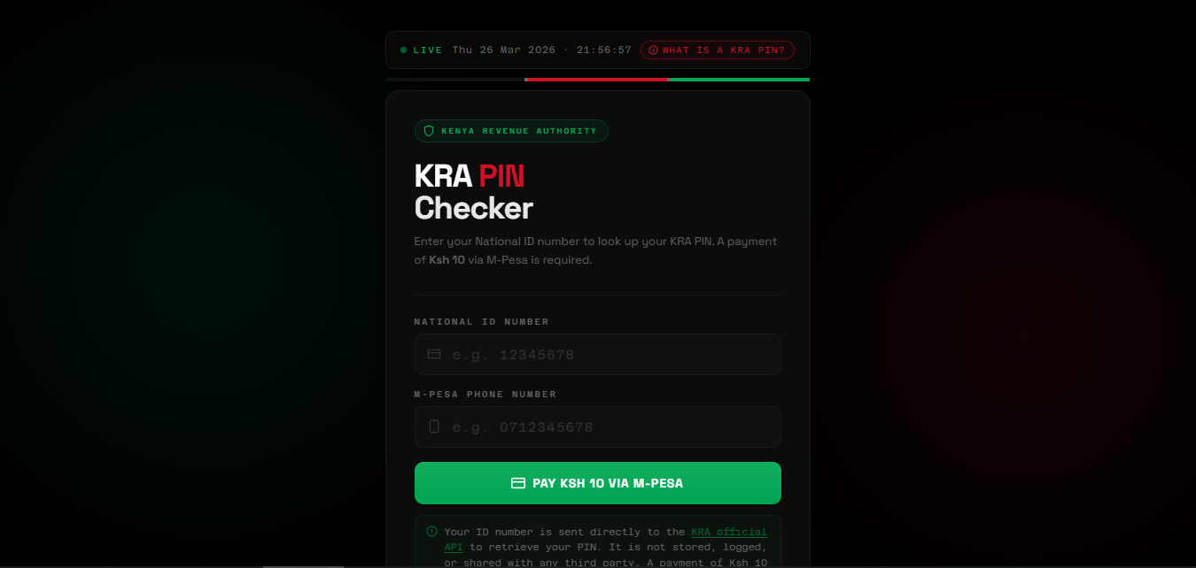 KRA PIN Checker